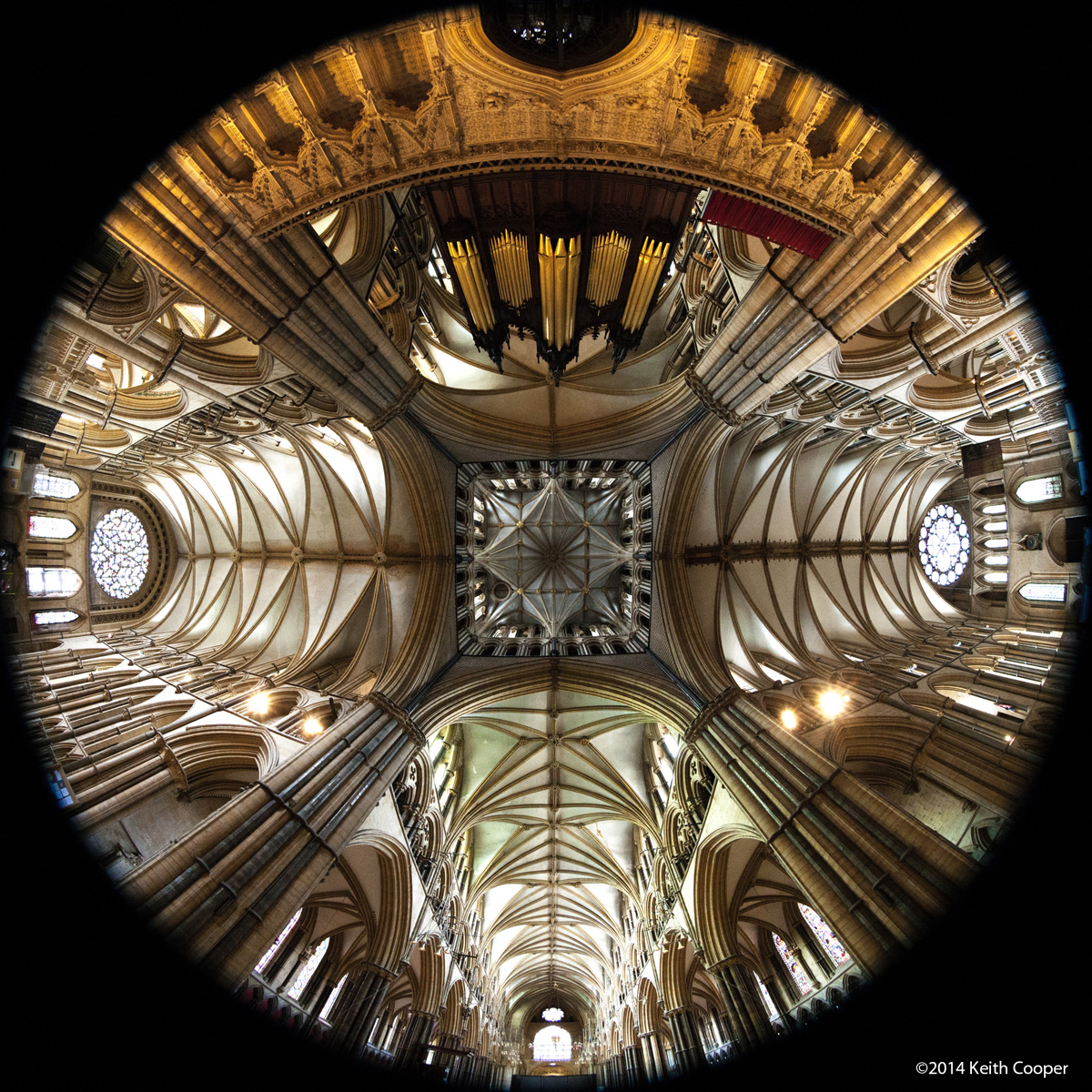 Full ceiling view, Lincoln cathedral