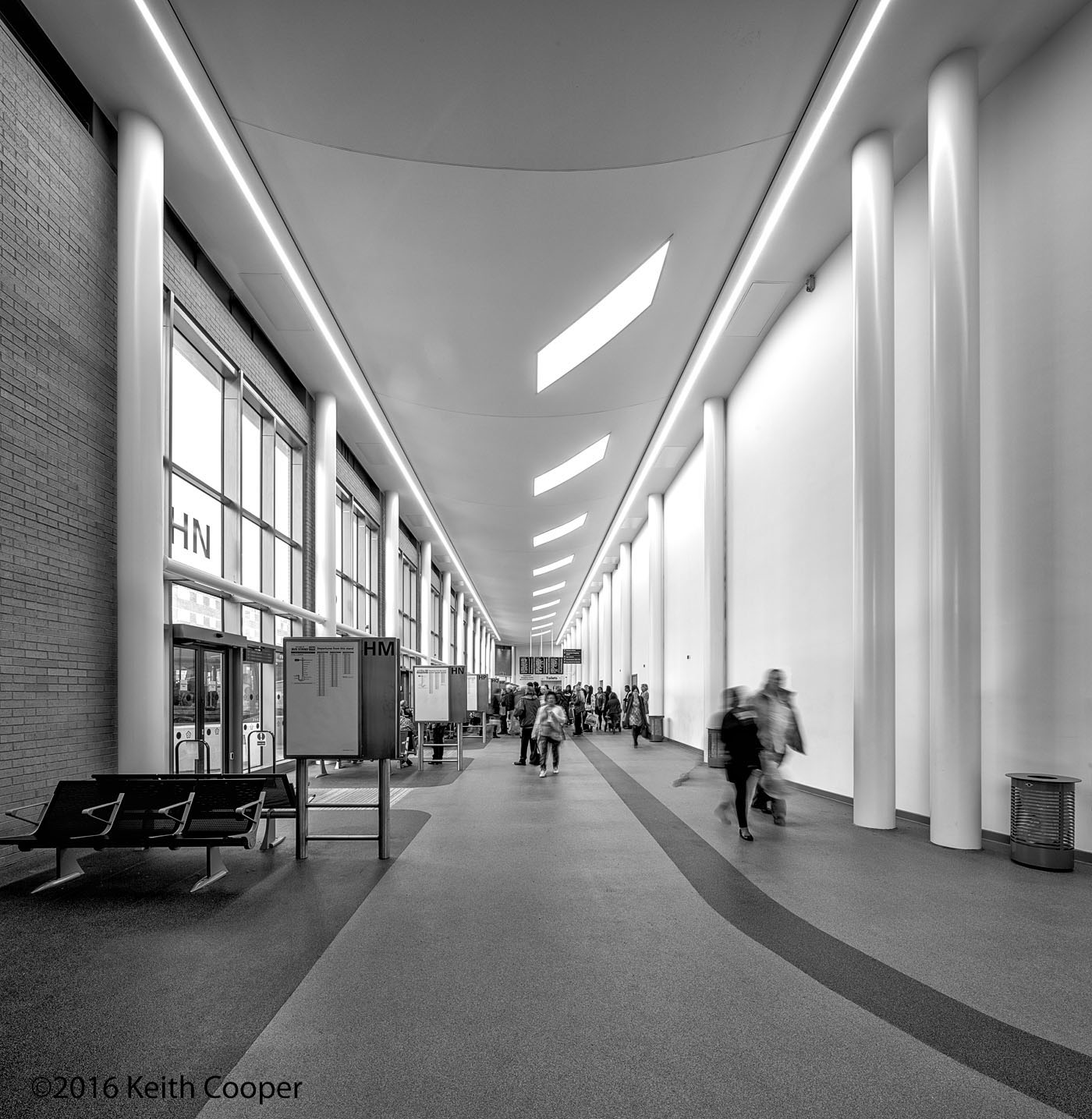 Leicester bus station interior