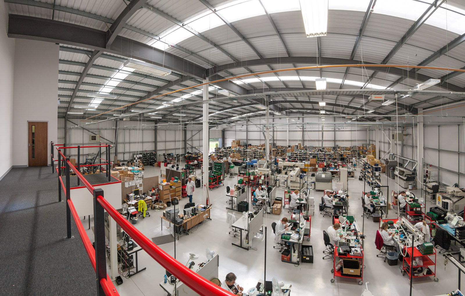 wide view of factory interior