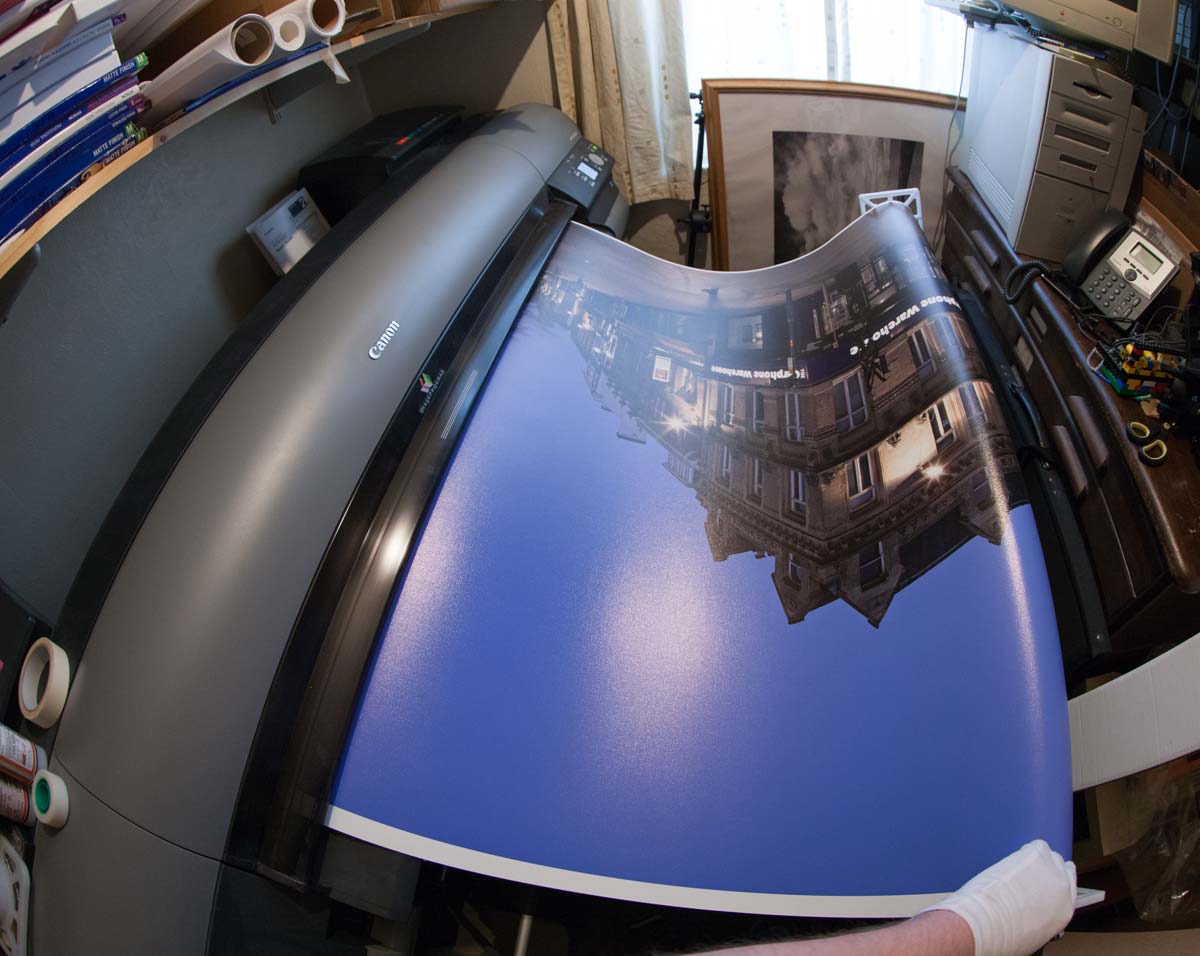 extra long print on large format printer
